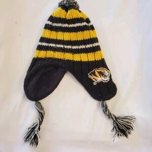 Missouri Tigers Mizzou Kids Tassell Knit Beanie Hat Winter Ski Cap‎ Ncaa Toddler